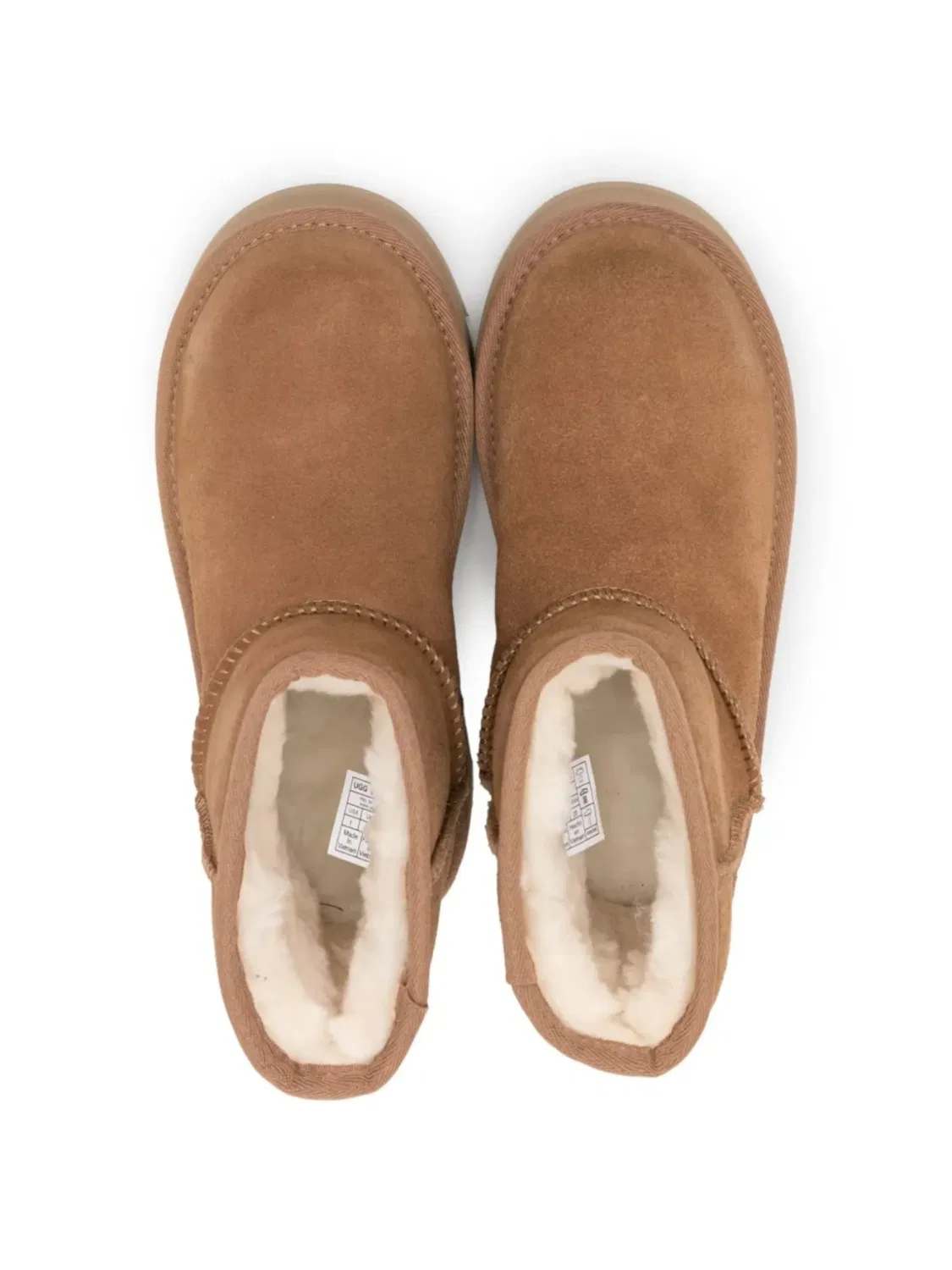 Ботинки Classic Mini каштановые UGG, коричневый — фото 3