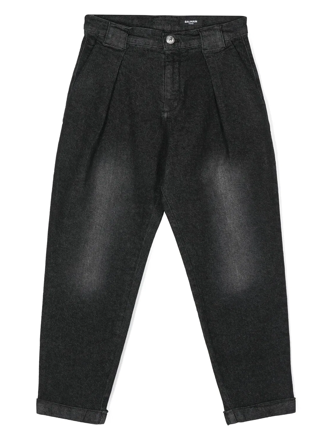 Завуженные джинсы Balmain, серый