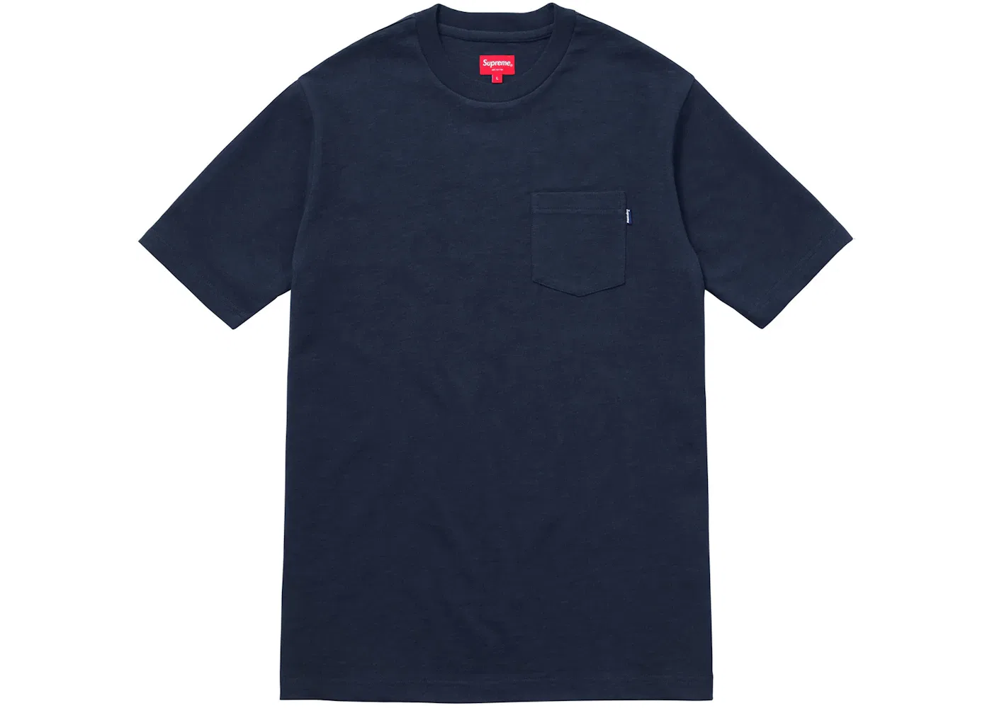 Мужская футболка с принтом Supreme S/S Pocket Tee, Navy