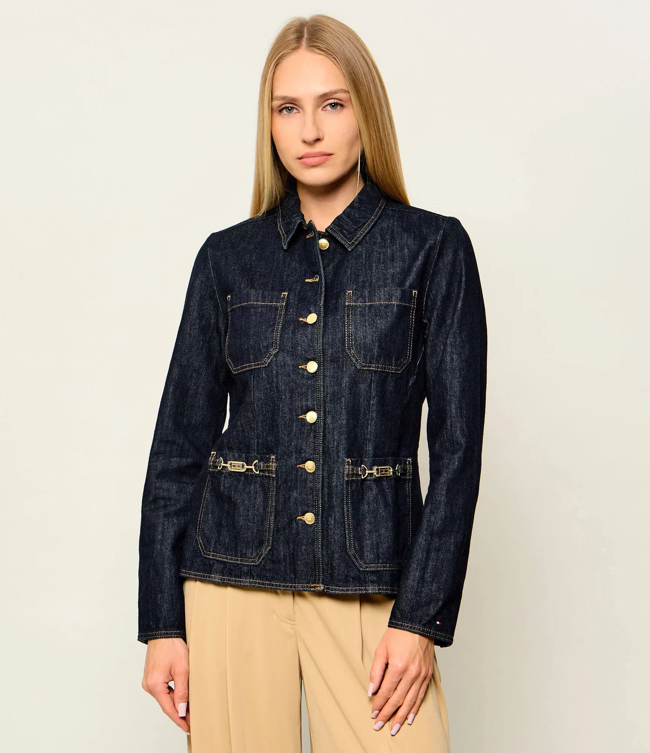 Джинсовая куртка Rinse Tommy Hilfiger, темно-синий
