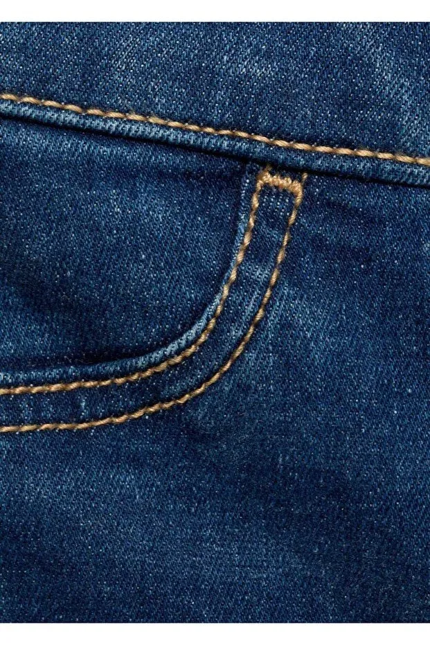 Детские шорты для девочек хлопковые Mango Baby, Dark Blue — фото 3
