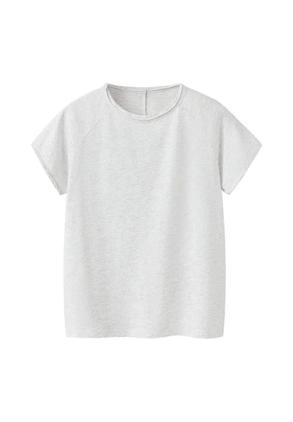 Подростковая - базовая футболка Mango Kids, Light Grey