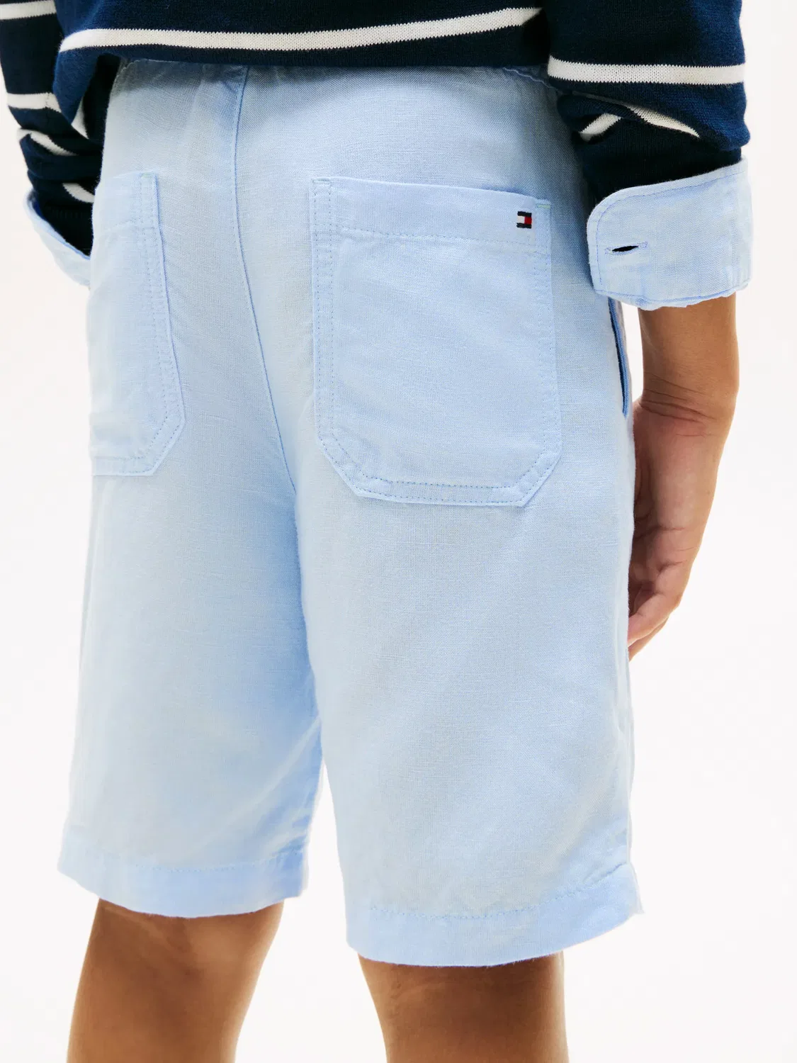 Детские шорты для мальчиков льняные Tommy Hilfiger, Azul — фото 3