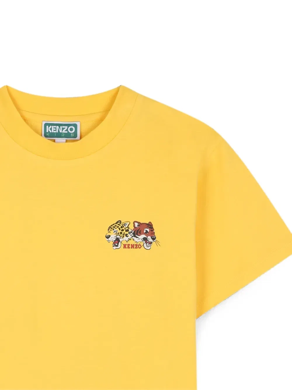 Футболка с коротким рукавом и логотипом Kenzo Kids, желтый — фото 3