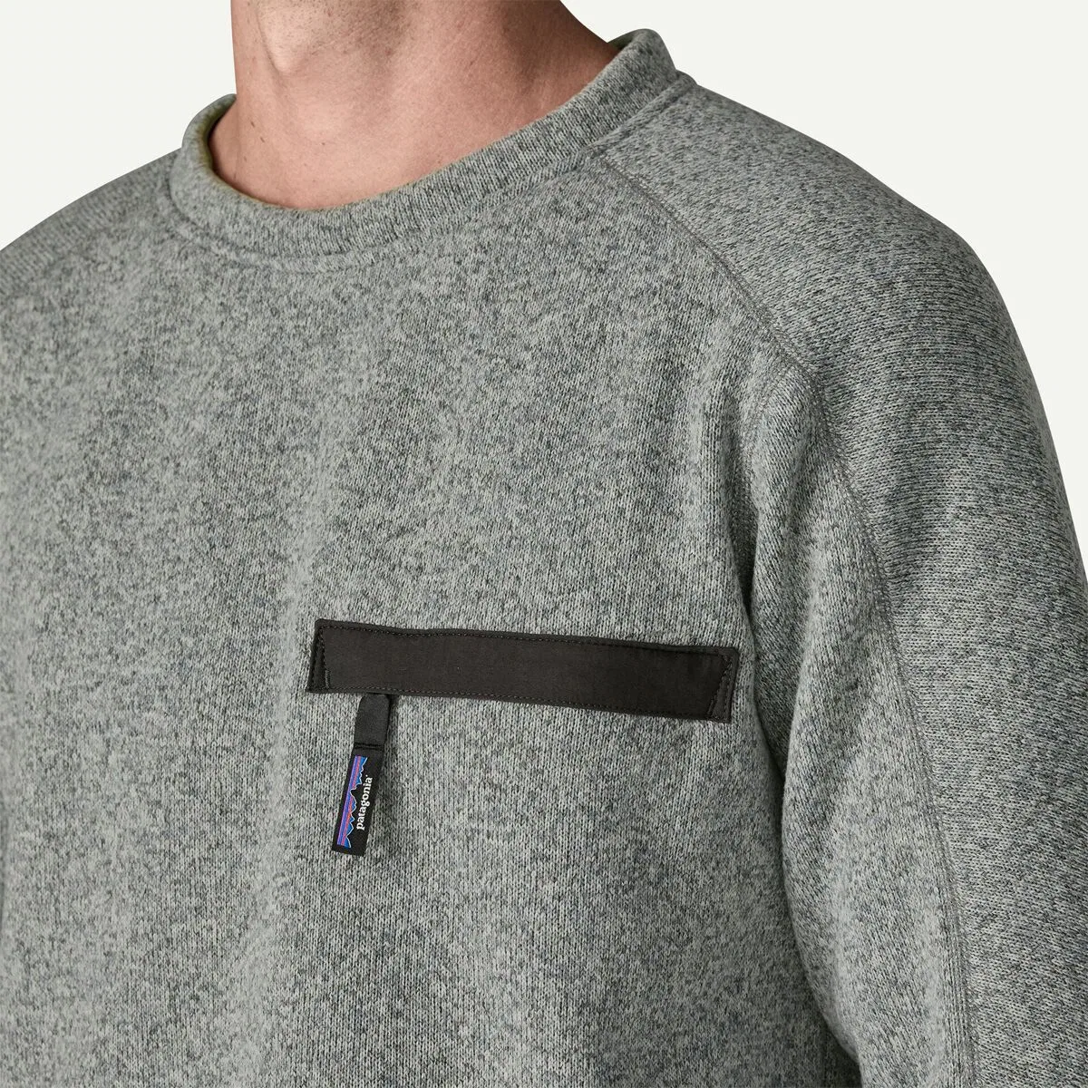 Мужской флисовый свитер с молнией на груди Better Sweater Crewneck Patagonia, Stonewash — фото 2