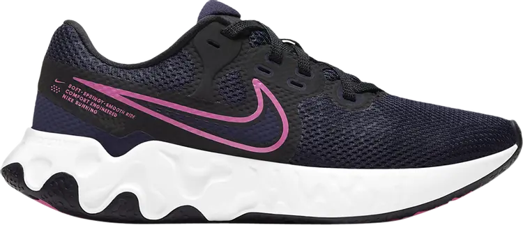 

Кроссовки Nike Wmns Renew Ride 2 'Blackened Blue Pink Glow', синий