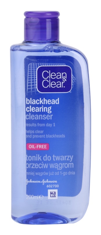 

Тонизирующая вода против черных точек Clean & Clear Blackhead Clearing