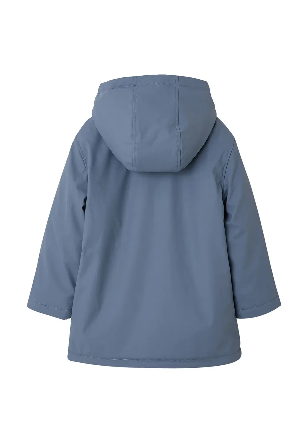 Jungen regenjacke mit kapuze & teddyfleece-futter - парка Vertbaudet, Graublau — фото 2