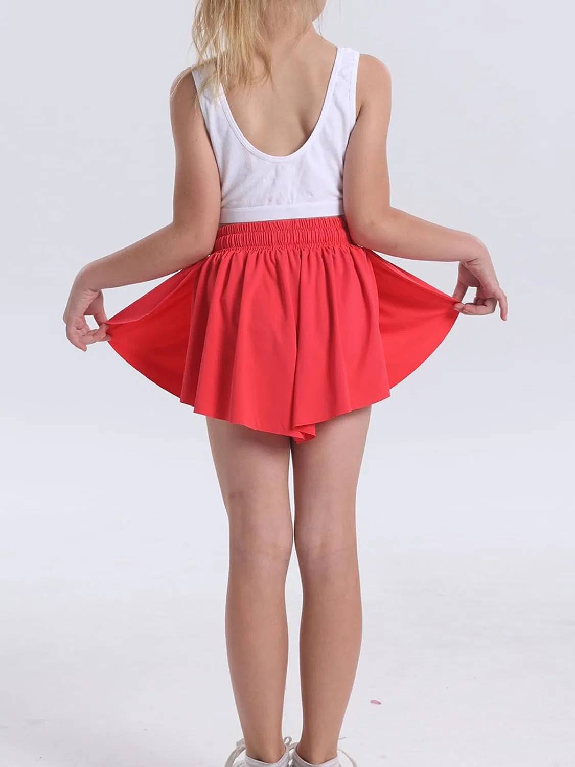 Шорты для девочек-подростков Flowy Athletic Running, Heyielda, Red — фото 4