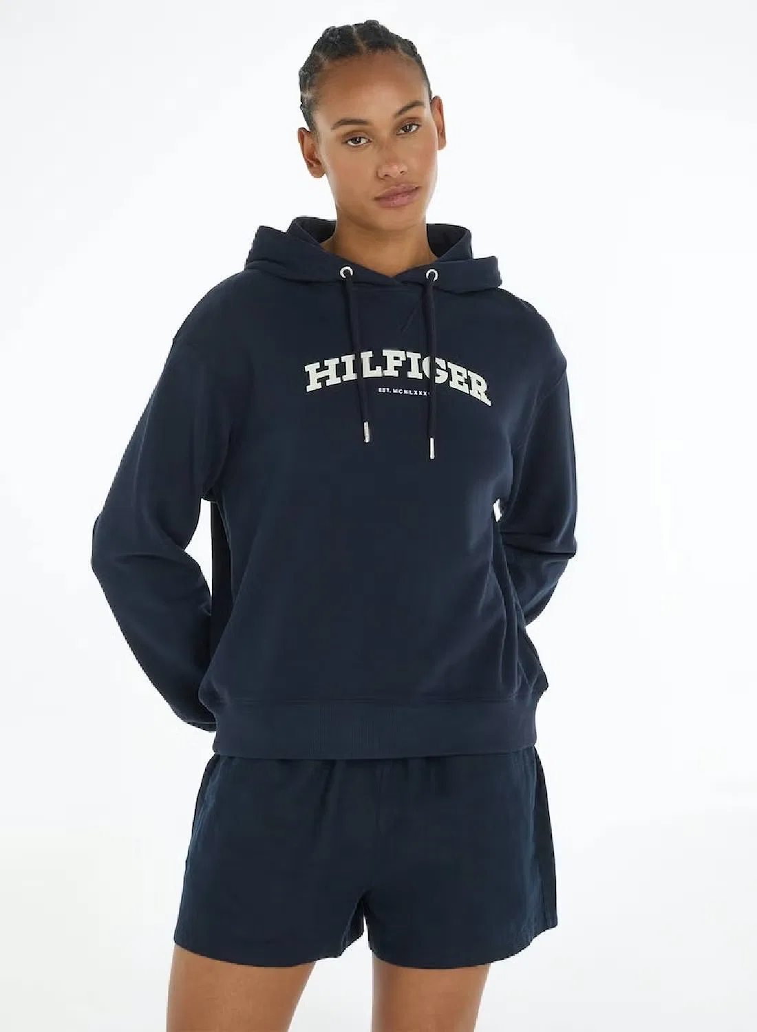 Худи с логотипом Hilfiger Monotype Tommy Hilfiger, голубой
