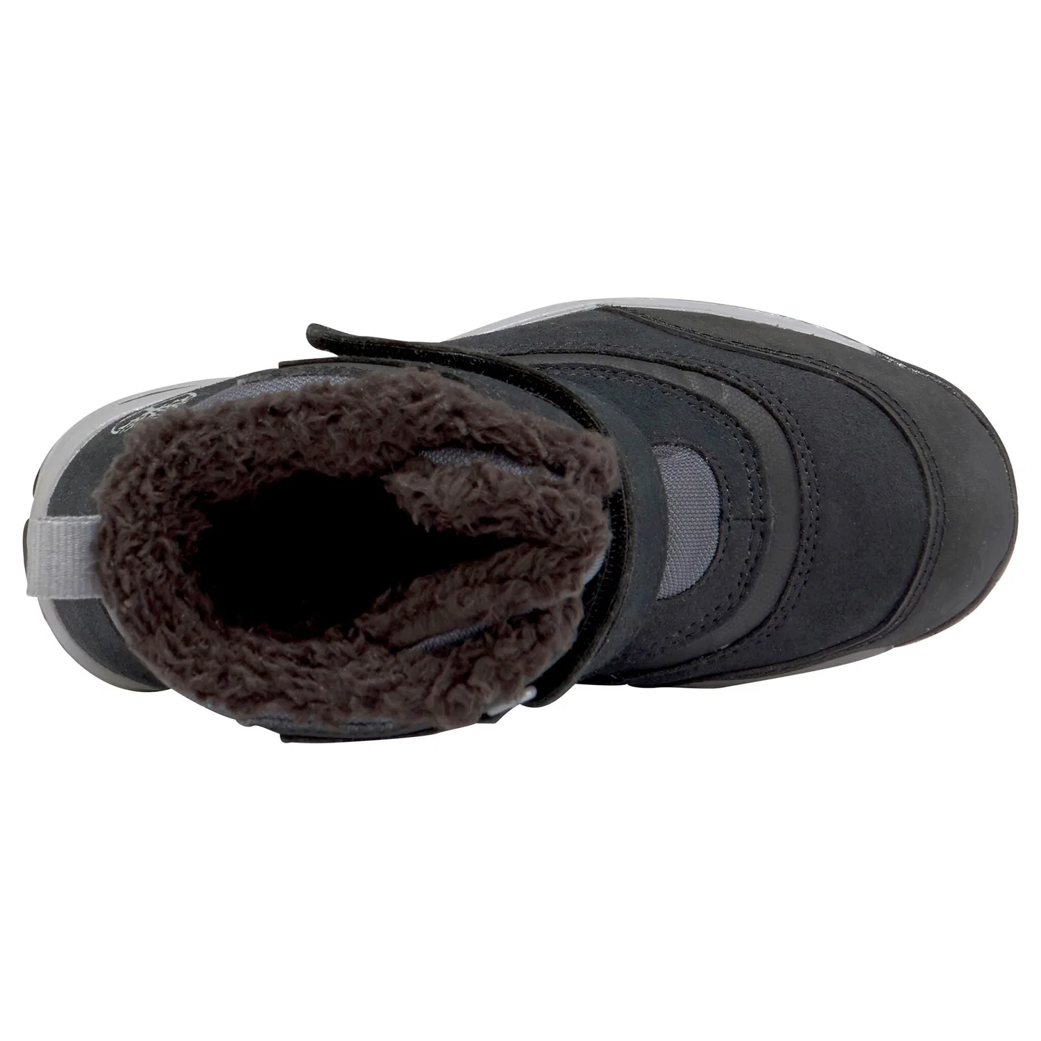 Детские зимние ботинки на шнуровке с мембраной Gore-Tex Timberland, Black-Grey — фото 4