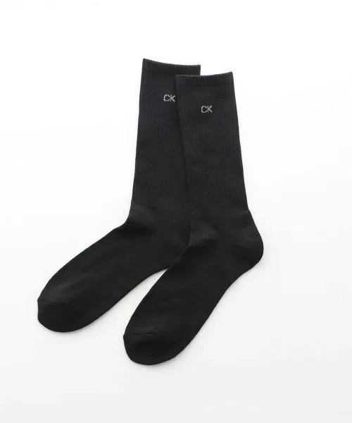 [Комплект из 3 шт.] Мужские ребристые носки Calvin Klein с махровой подошвой и одноточечным дизайном 92572201 — фото 4