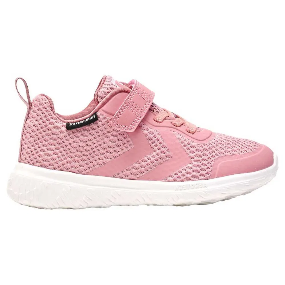Детские кроссовки для девочек с липучками Actus Tex Recycled Hummel, Pink