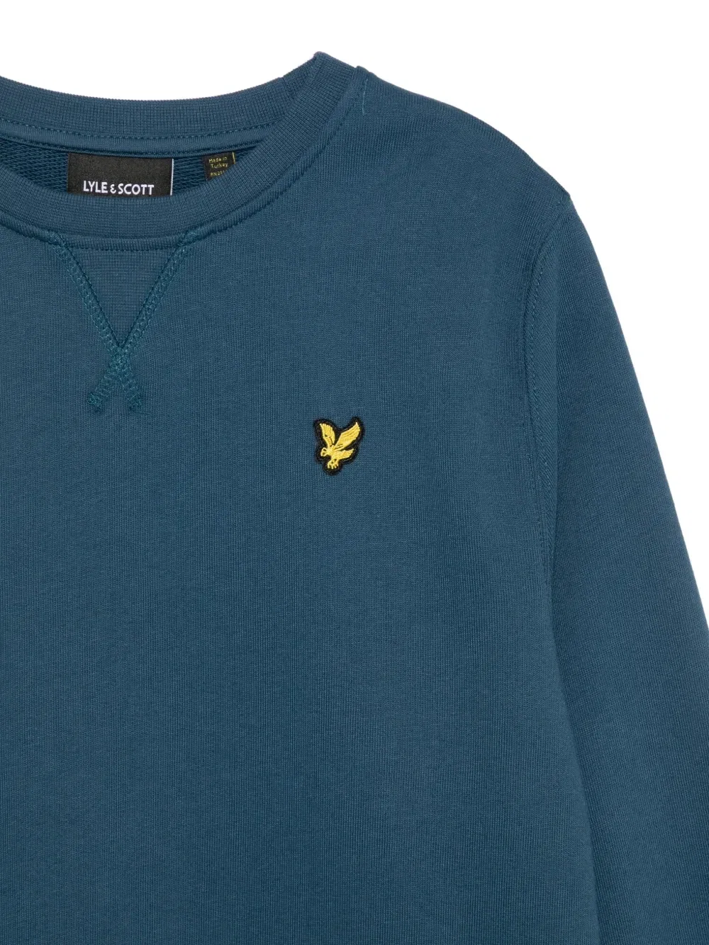 Свитер с нашивкой-логотипом Lyle & Scott Kids, синий — фото 3