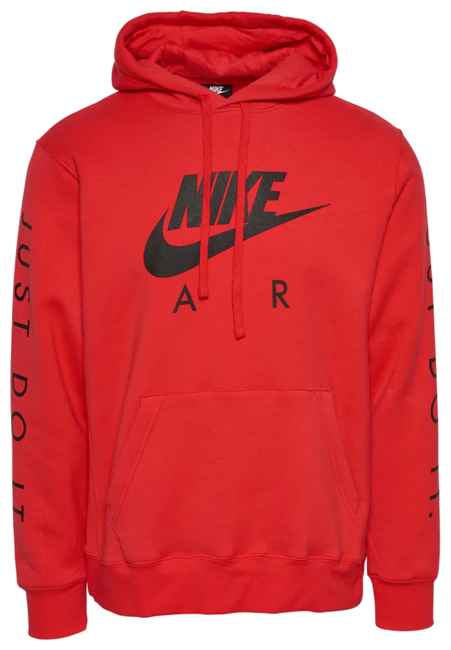 Худи мужское Just Do It Nike, черный/красный