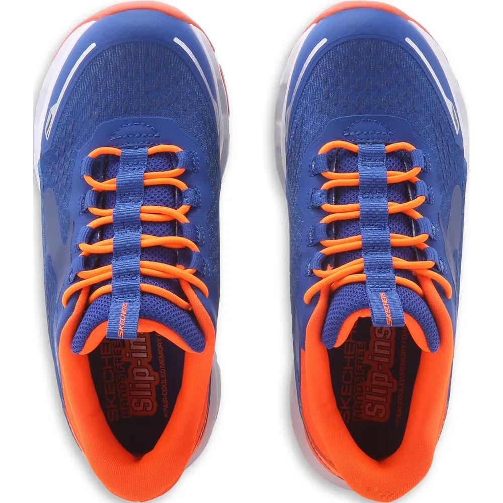 Детские кроссовки Glide Step Skechers, Blue/Orange — фото 4
