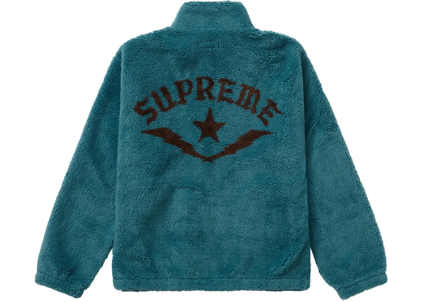 Мужская куртка флисовая с принтом Supreme Star Teal