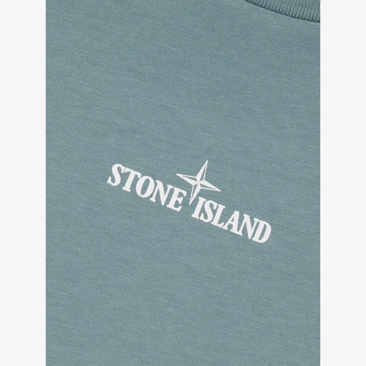Хлопковая футболка с принтом компаса, 6-14 лет Stone Island, синий — фото 2