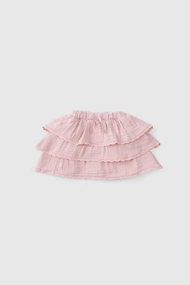 Детская юбка с принтом Little Gusto, Pink