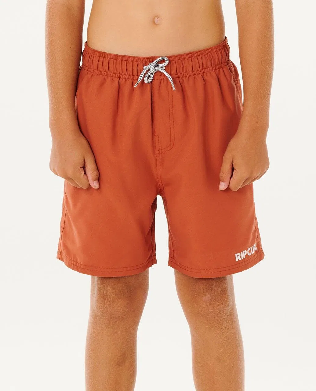 Детские шорты для мальчиков с эластичным поясом Streamline Offset Volley Boardshort Rip Curl, Baked Clay