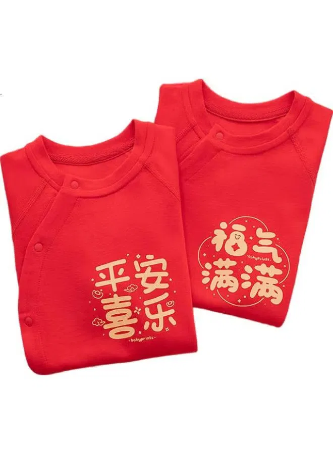 Боди-комбинезон хлопковый с завязками Babyprints, красный