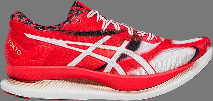 

Кроссовки wmns glideride 'tokyo marathon' Asics, красный