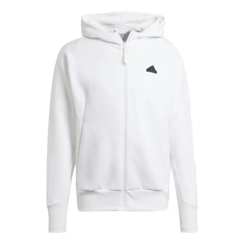 Худи на молнии с капюшоном Z.N.E. Premium Adidas, белый