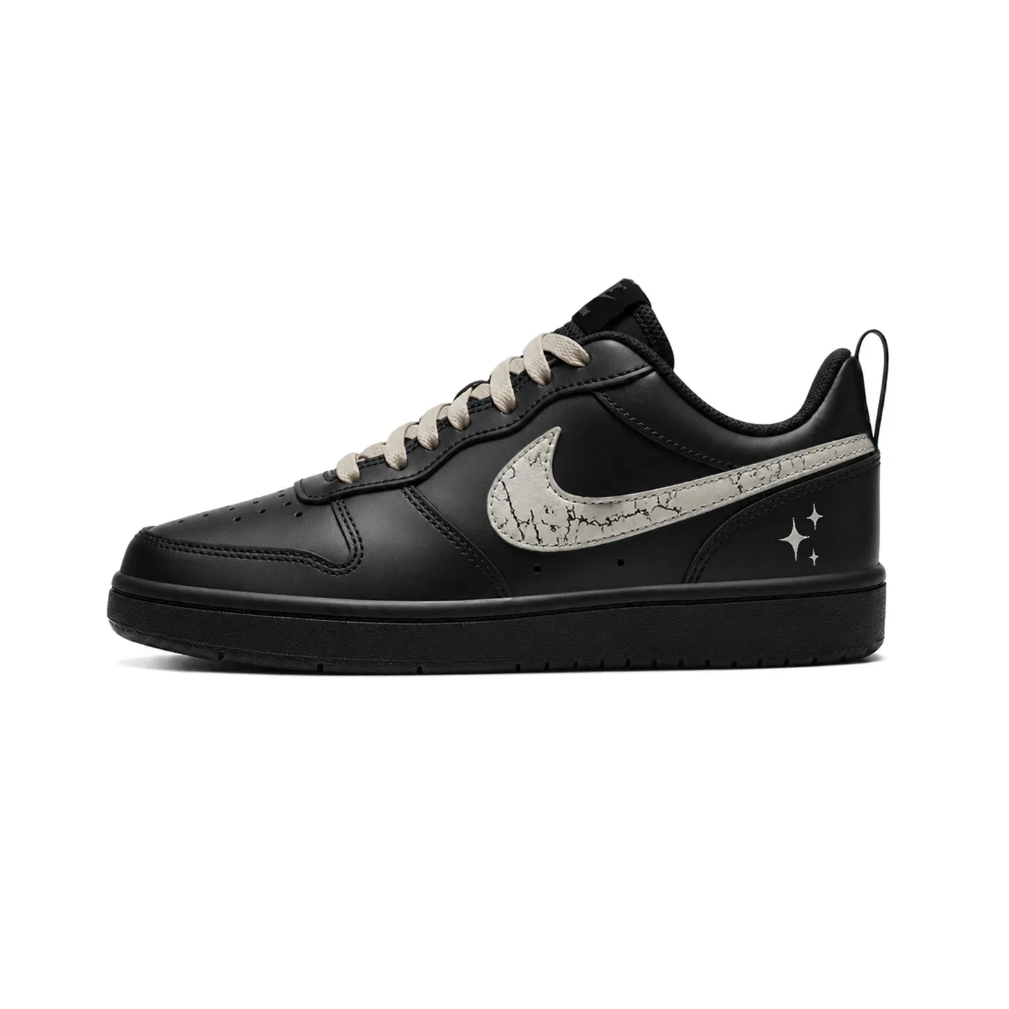 Детские кроссовки для скейтбординга кожаные Nike Court Borough 2, Black