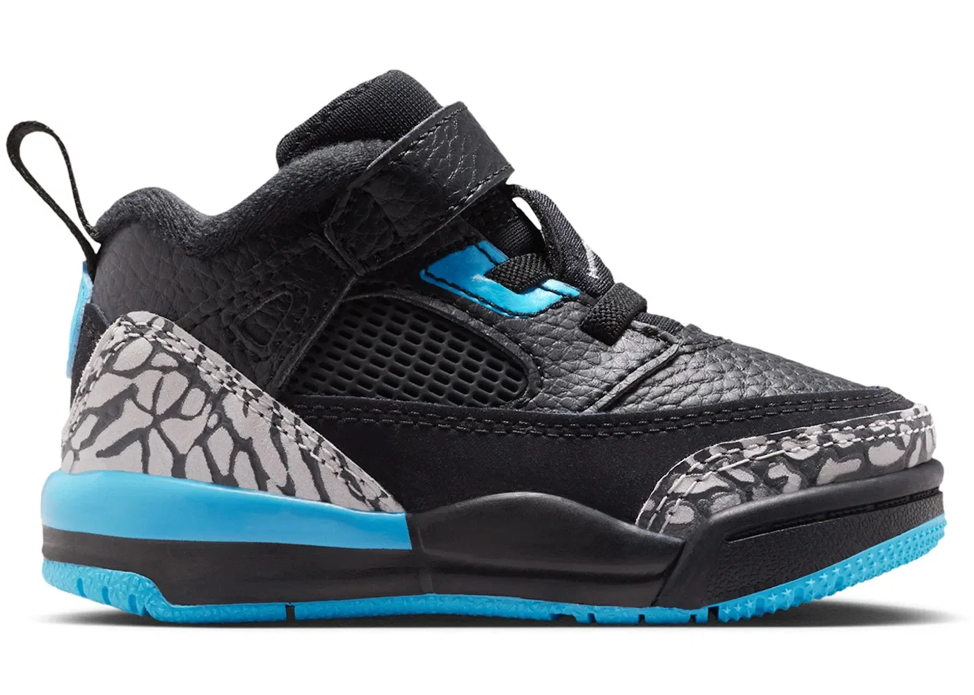 Детские кроссовки Lifestyle Jordan Spizike Low, Black/Gamma Blue/Wolf Grey