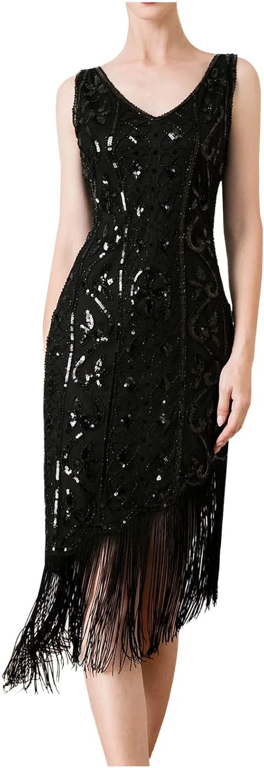 Женское A-line мини-платье с карманами, Black