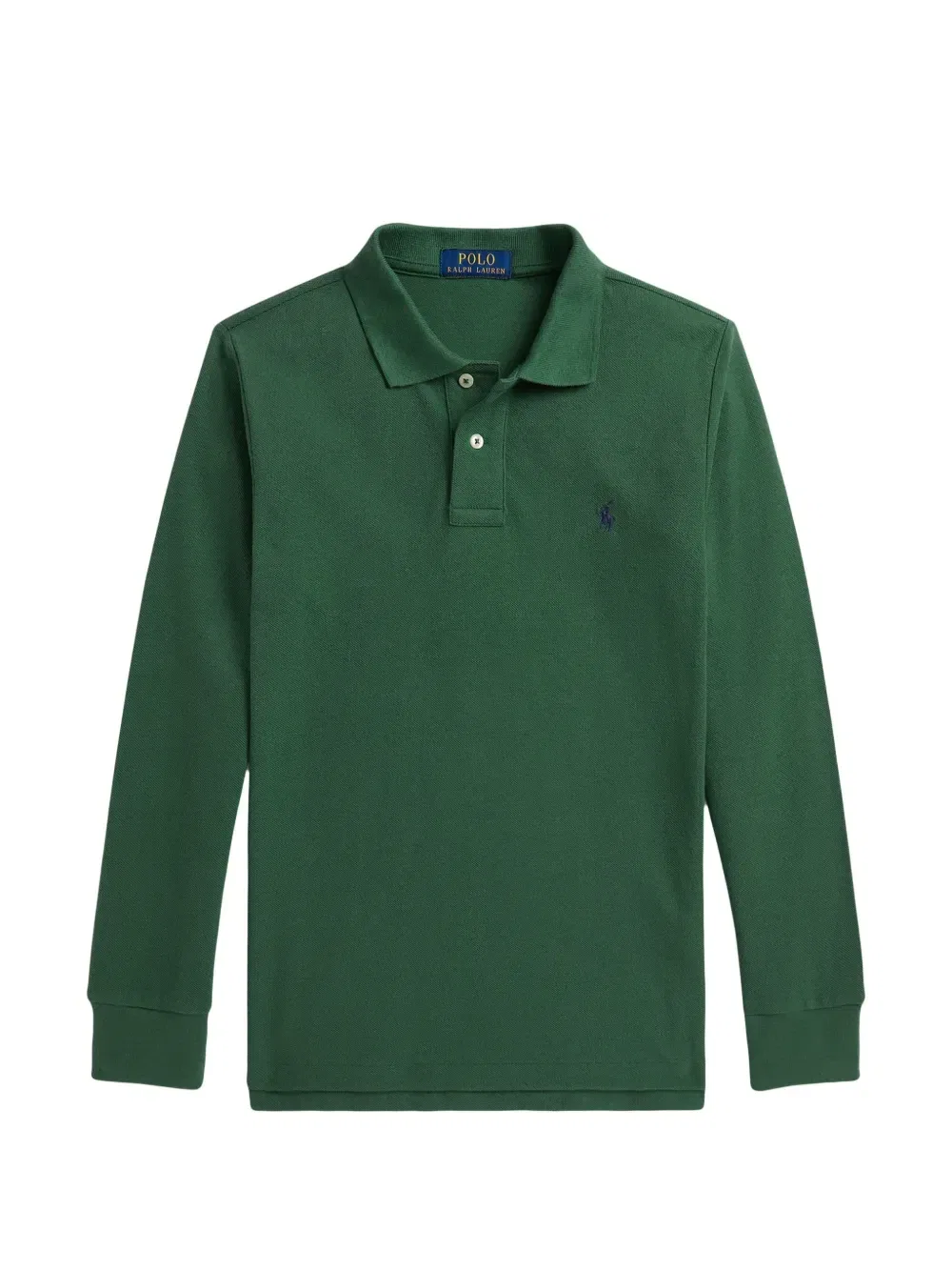 Рубашка поло Pony с длинными рукавами Polo Ralph Lauren Kids, зеленый