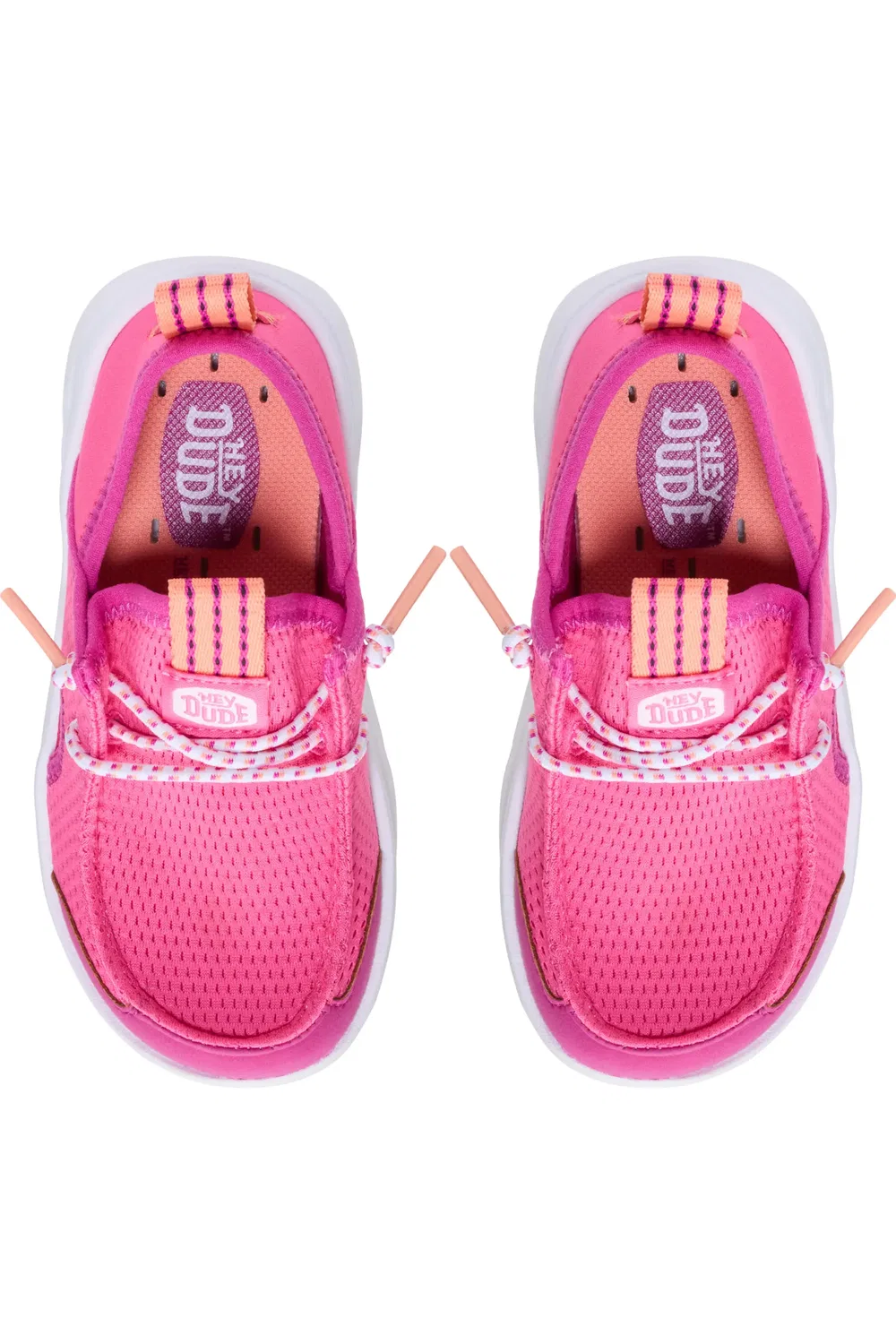 Мужские туфли чукка слипоны с дышащим верхом Wally Hey2O Wander Mesh Hey Dude, Fandango Pink — фото 4