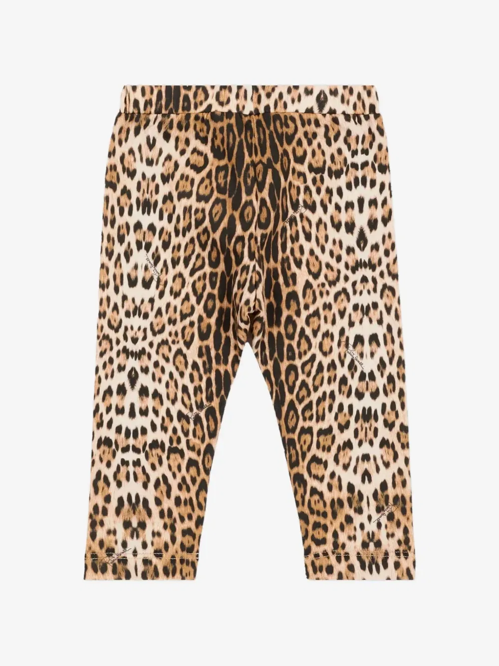 Леггинсы с леопардовым принтом и эмблемой Roberto Cavalli Junior, бежевый — фото 2