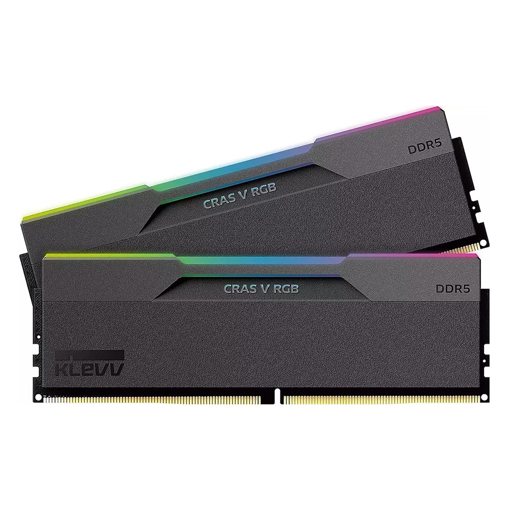 

Оперативная память KLEVV Cras V RGB, 32 Гб (2 х 16 Гб), DDR5, 6000 МГц, KD5AGUA80-60A300G, черный
