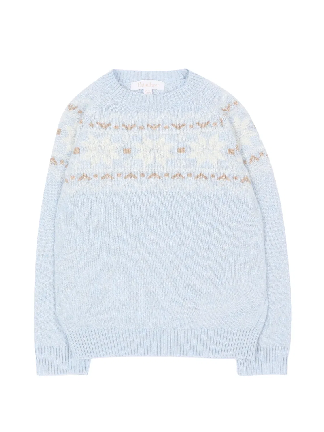 Свитер, связанный в стиле Fair Isle Patachou, синий