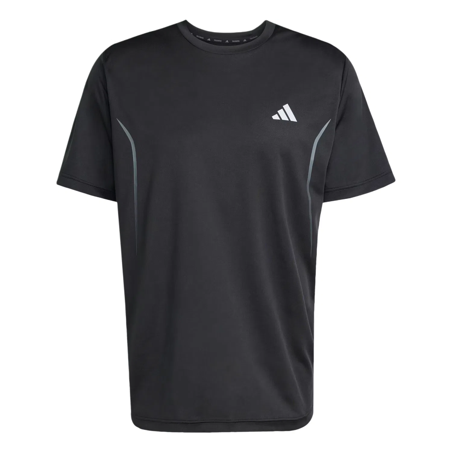 Футболка с круглым вырезом, прямая посадка, Adidas, Black