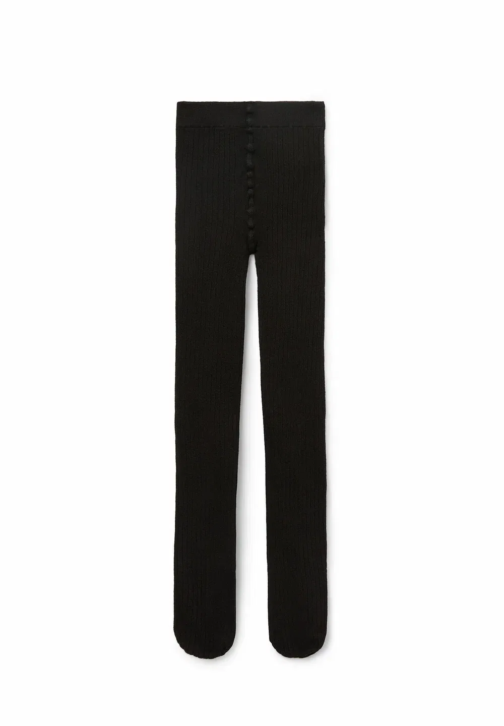 Узкие ребристые колготки Calzedonia, Black Ribbing