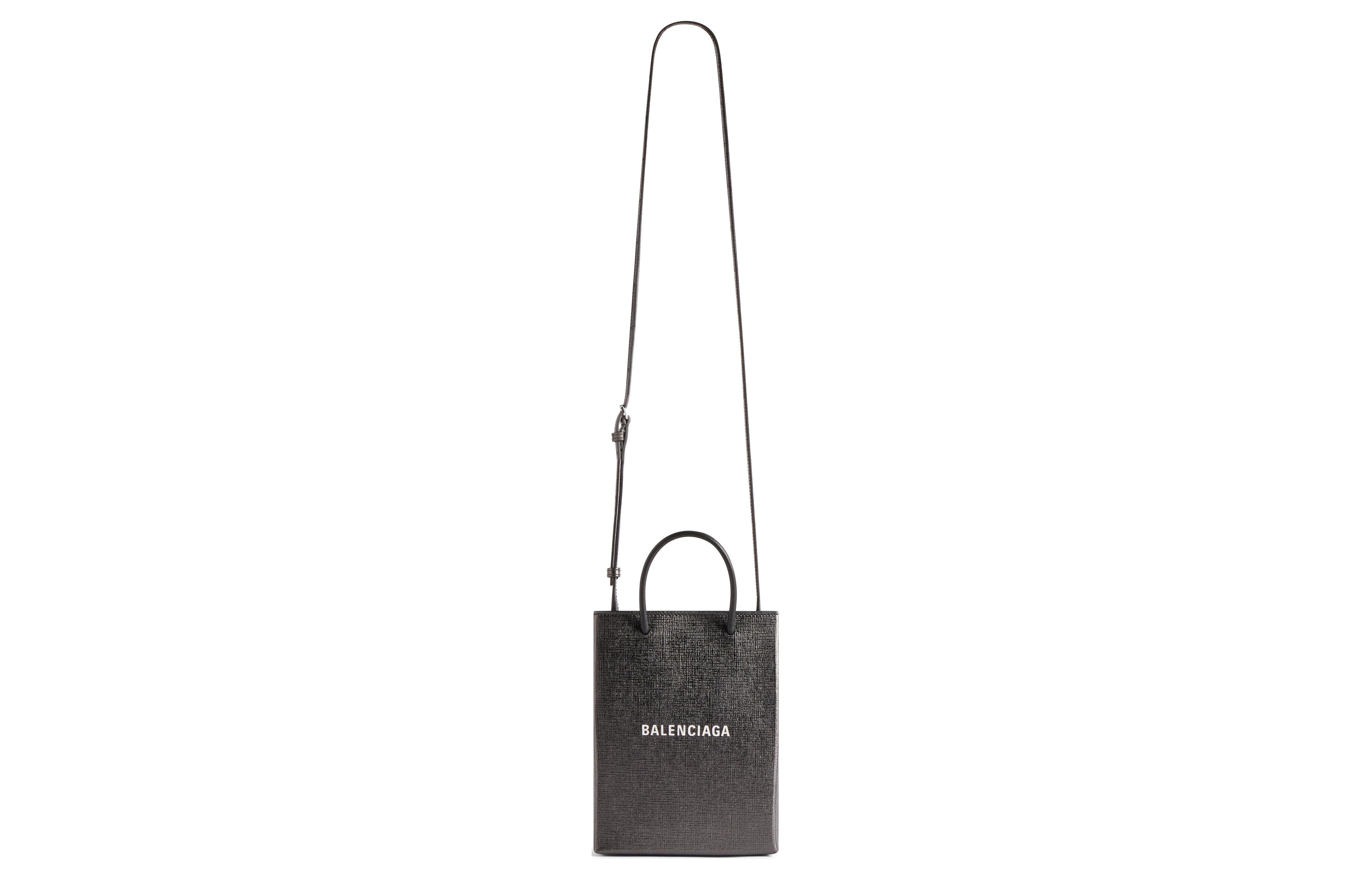 Металлизированная большая сумка тоут Balenciaga — фото 2