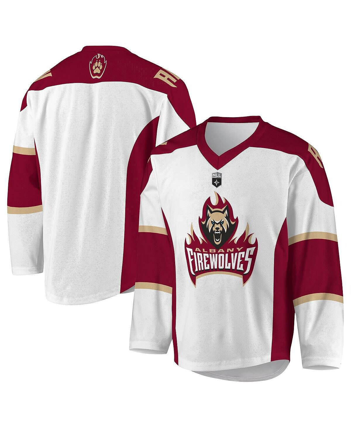 

Мужская белая сублимированная копия джерси albany firewolves ADPRO Sports, белый