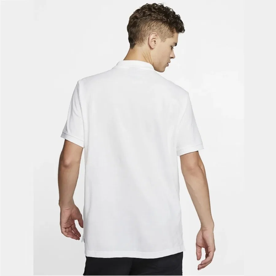 Футболка поло с длинным рукавом Sportswear Nike, Белый — фото 4