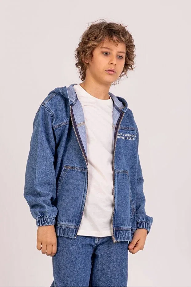 Детская джинсовая куртка с длинным рукавом Dmb Boys & Girls, Indigo