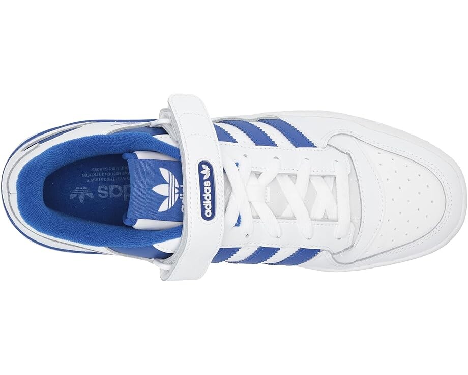 Кроссовки adidas Originals Forum Low, цвет Footwear White/Footwear White/Team Royal Blue — фото 2