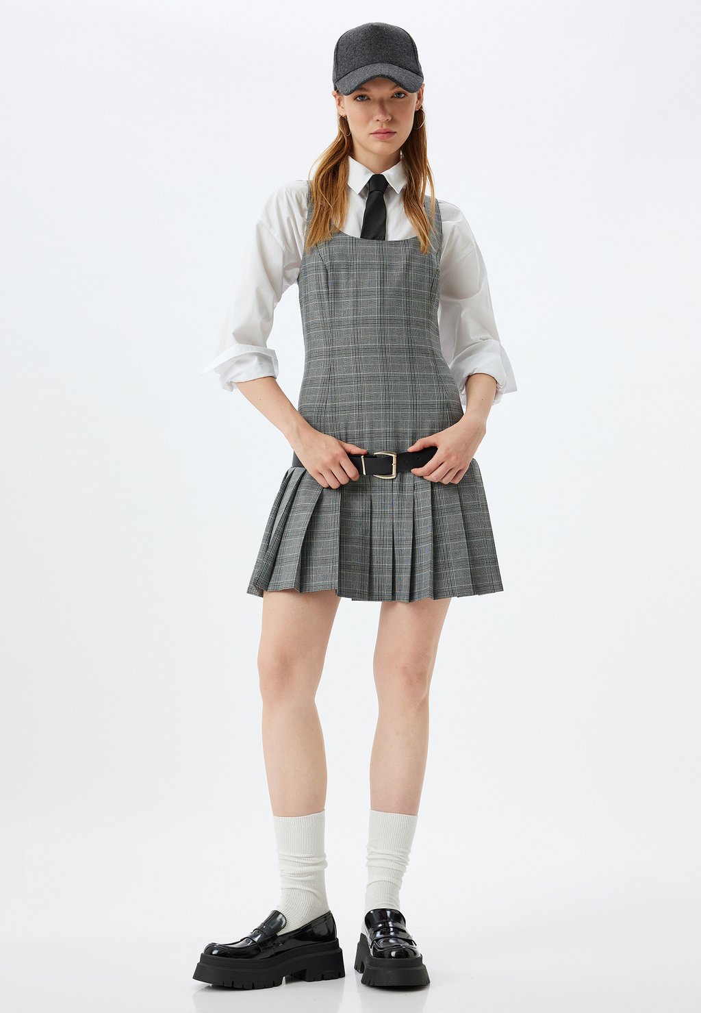 

Повседневное платье MINI PLEATED Koton, серый