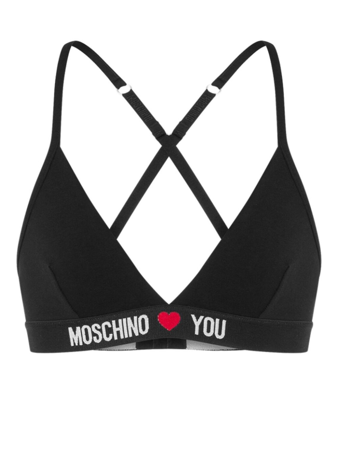 

Moschino бюстгальтер с логотипом, черный