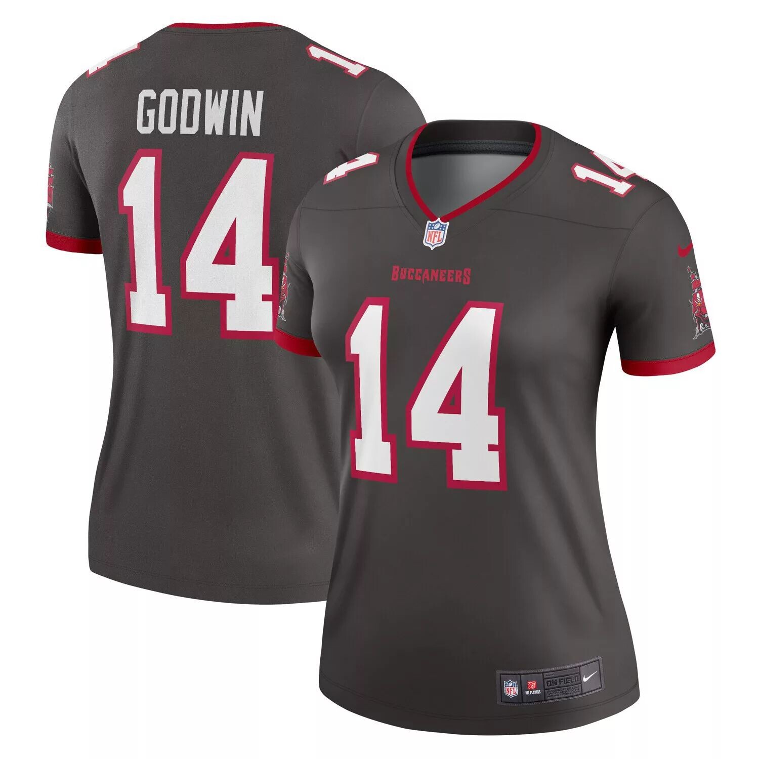 

Женская майка Nike Chris Godwin Pewter Tampa Bay Buccaneers Alternate Legend Nike