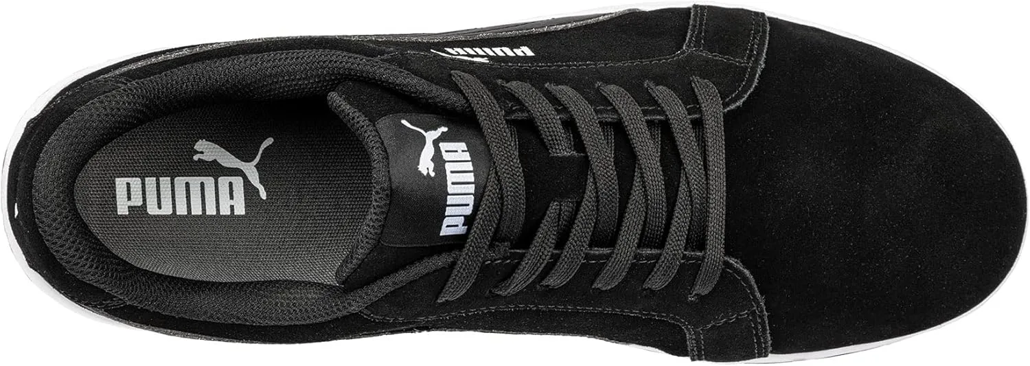 Защитные кроссовки PUMA Safety Iconic Low S1PL ESD FO HRO SR унисекс, нескользящие, без металлических вставок из стекловолокна, черный — фото 3