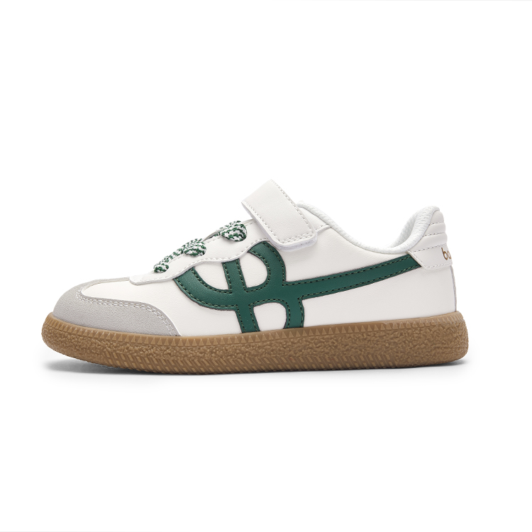 

Нескользящие противоударные дышащие легкие амортизаторы поддержка баланса низкие кроссовки skateboard kids BALABALA, белый