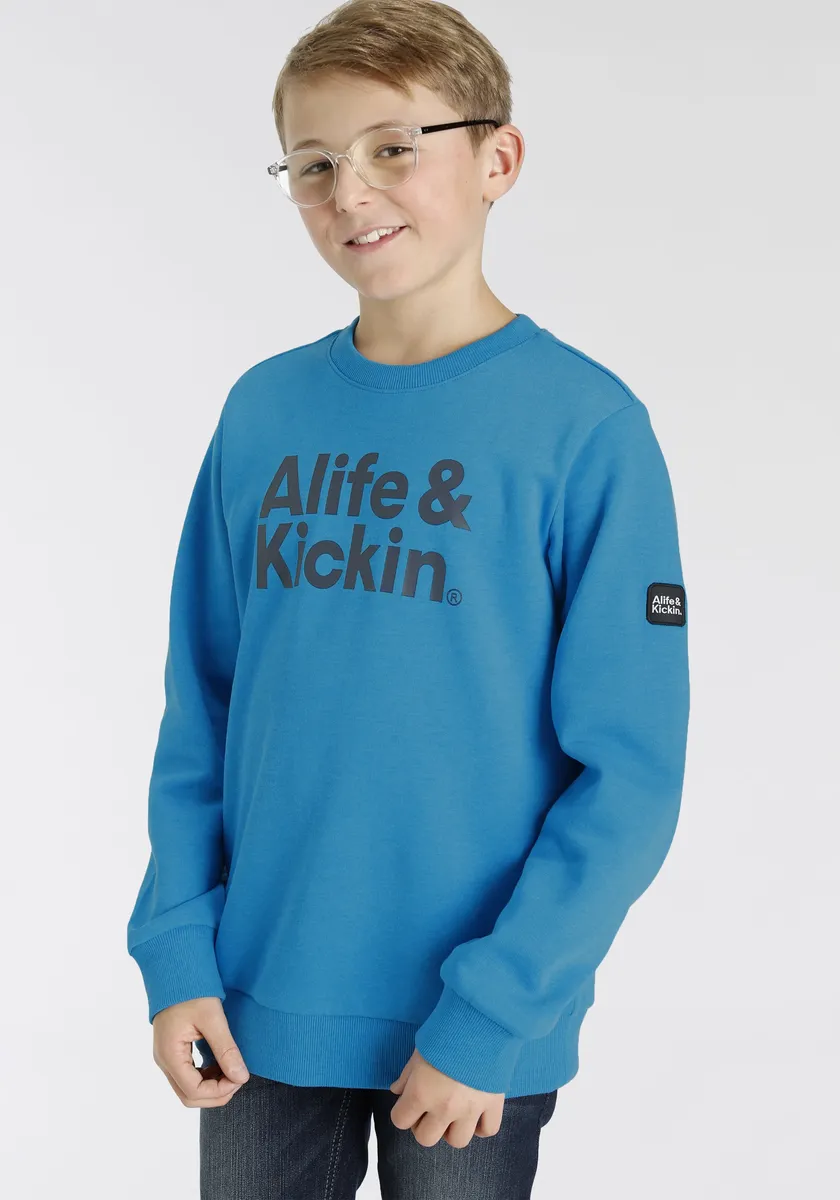 

Толстовка Alife & Kickin "Логотип" в пестром исполнении, бирюзовый