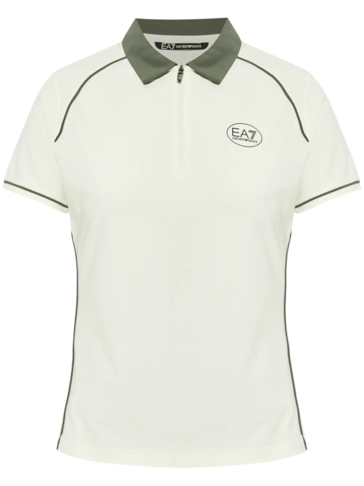 

Поло с логотипом Ea7 Emporio Armani, белый