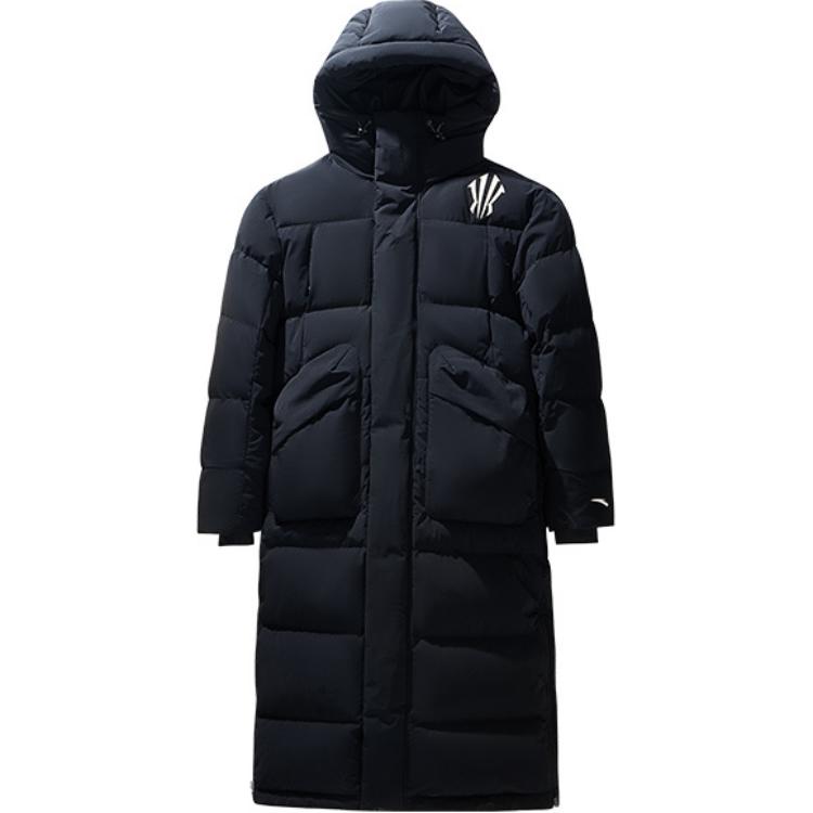 

ANTA Баскетбольная коллекция пуховик унисекс базовый черный, Basic Black